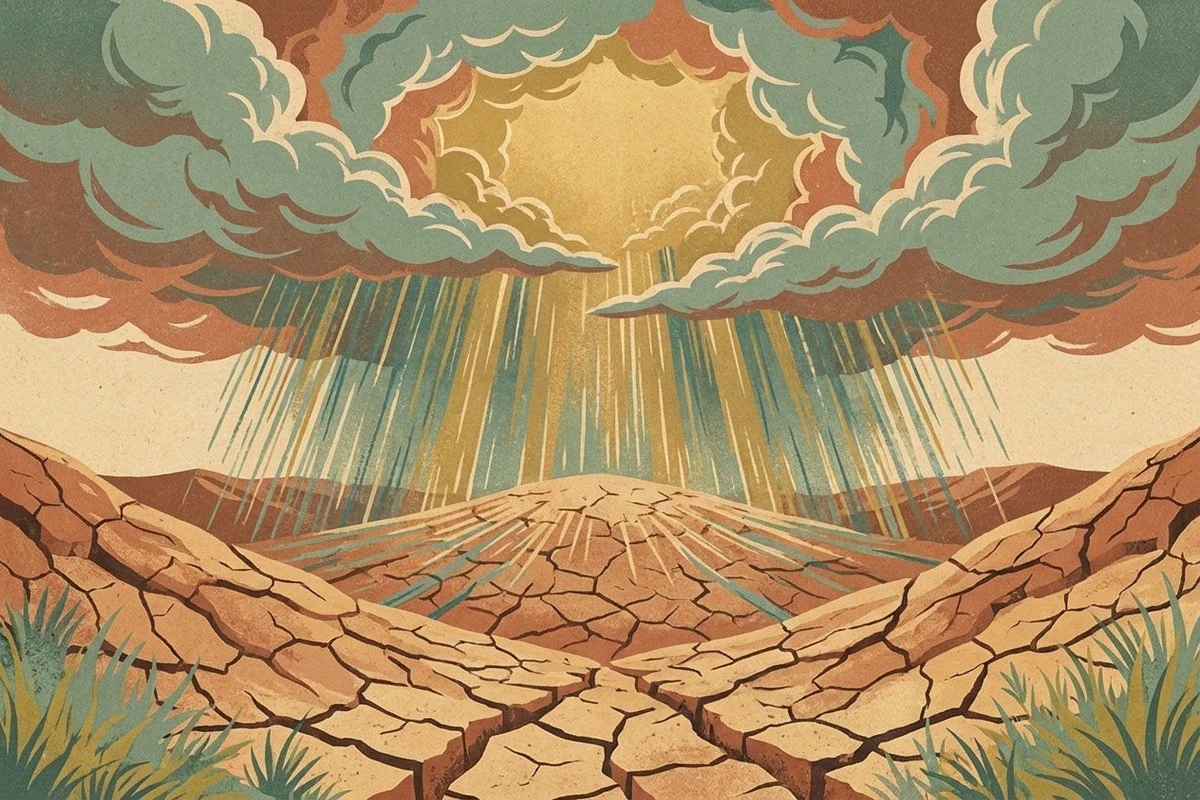 Symbolic scene from the story of Ilyas (Elijah)