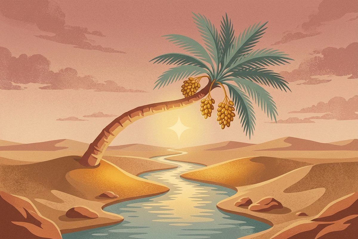 Symbolic scene from the story of Isa (Jesus)