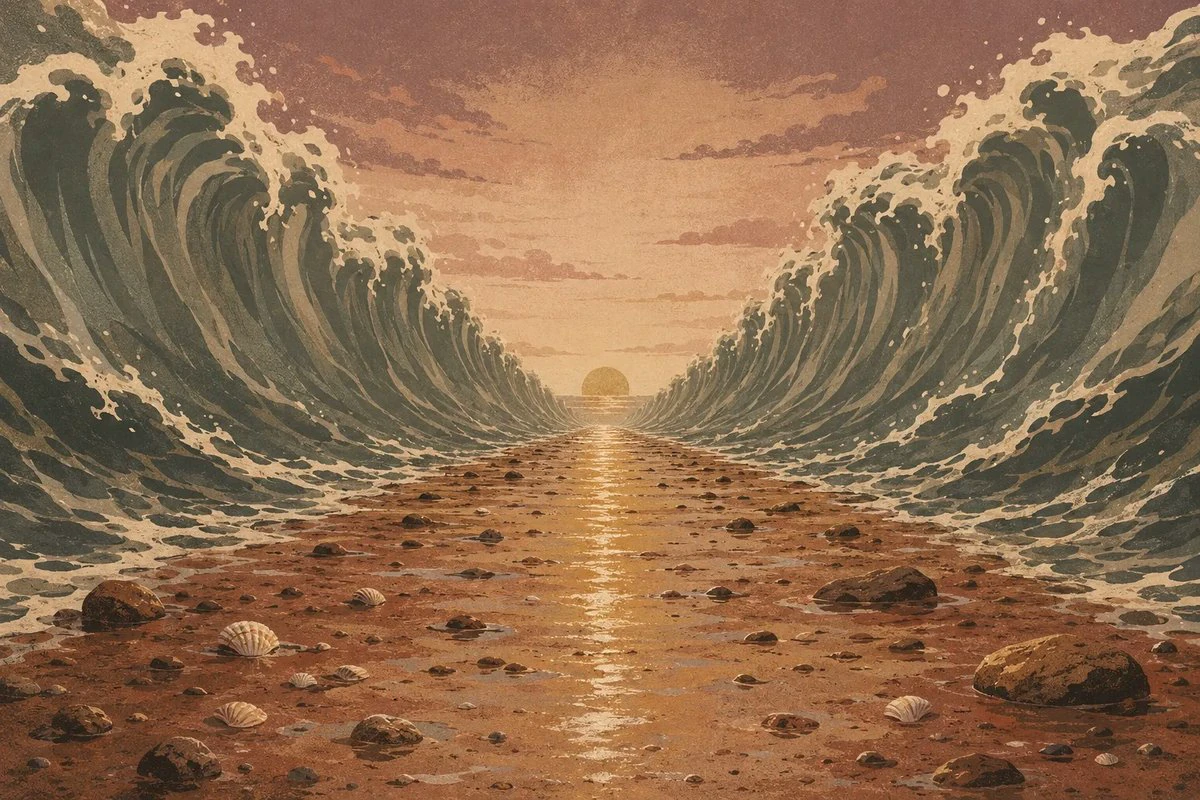 Symbolic scene from the story of Musa (Moses)